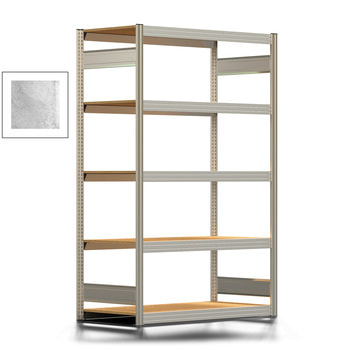 Fachbodenregal Tiefenriegel - 250 kg - 2.000 x 1.285 x 600 mm (HxBxT) - Grundregal - verzinkt - 5 Holzböden - Lagerregal - Steckregal BERT Fachbodenregal Tiefenriegel - 250 kg - 2.000 x 1.285 x 600 mm (HxBxT) - Grundregal - verzinkt - 5 Holzböden - Lagerregal - Steckregal BERT