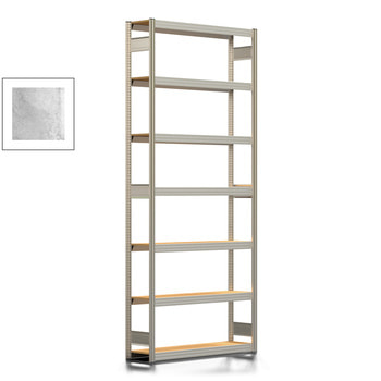 Fachbodenregal Tiefenriegel - 250 kg - 3.000 x 1.285 x 300 mm (HxBxT) - Grundregal - verzinkt - 7 Holzböden - Lagerregal - Steckregal BERT Fachbodenregal Tiefenriegel - 250 kg - 3.000 x 1.285 x 300 mm (HxBxT) - Grundregal - verzinkt - 7 Holzböden - Lagerregal - Steckregal BERT
