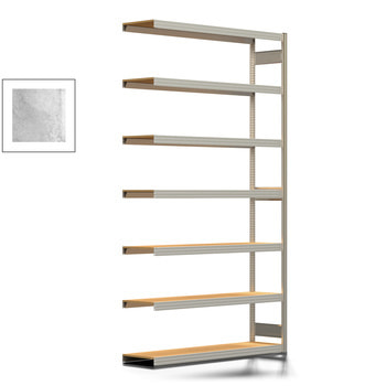 Fachbodenregal Tiefenriegel - 250 kg - 3.000 x 1.695 x 400 mm (HxBxT) - Anbauregal - verzinkt - 7 Holzböden - Lagerregal - Steckregal BERT Fachbodenregal Tiefenriegel - 250 kg - 3.000 x 1.695 x 400 mm (HxBxT) - Anbauregal - verzinkt - 7 Holzböden - Lagerregal - Steckregal BERT