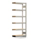 Archivregal mit Holzböden - Tiefenriegel - 6 Ebenen - 250 kg - 2.075 x 875 x 300 mm (HxBxT) - Anbauregal - verzinkt - Steckregal BERT Archivregal mit Holzböden - Tiefenriegel - 6 Ebenen - 250 kg - 2.075 x 875 x 300 mm (HxBxT) - Anbauregal - verzinkt - Steckregal BERT