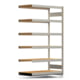 Archivregal mit Holzböden - Tiefenriegel - 6 Ebenen - 250 kg - 2.075 x 1.285 x 600 mm (HxBxT) - Anbauregal - verzinkt - Steckregal BERT Archivregal mit Holzböden - Tiefenriegel - 6 Ebenen - 250 kg - 2.075 x 1.285 x 600 mm (HxBxT) - Anbauregal - verzinkt - Steckregal BERT