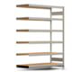 Archivregal mit Holzböden - Tiefenriegel - 6 Ebenen - 250 kg - 2.075 x 1.695 x 600 mm (HxBxT) - Anbauregal - verzinkt - Steckregal BERT Archivregal mit Holzböden - Tiefenriegel - 6 Ebenen - 250 kg - 2.075 x 1.695 x 600 mm (HxBxT) - Anbauregal - verzinkt - Steckregal BERT