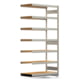 Archivregal mit Holzböden - Tiefenriegel - 7 Ebenen - 250 kg - 2.500 x 1.285 x 600 mm (HxBxT) - Anbauregal - verzinkt - Steckregal BERT Archivregal mit Holzböden - Tiefenriegel - 7 Ebenen - 250 kg - 2.500 x 1.285 x 600 mm (HxBxT) - Anbauregal - verzinkt - Steckregal BERT