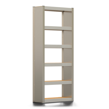Archivregal mit Holzböden - Seitenwand - 6 Ebenen - 250 kg - 2.075 x 875 x 300 mm (HxBxT) - Grundregal - verzinkt - Steckregal BERT Archivregal mit Holzböden - Seitenwand - 6 Ebenen - 250 kg - 2.075 x 875 x 300 mm (HxBxT) - Grundregal - verzinkt - Steckregal BERT