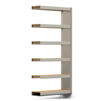 Archivregal mit Holzböden - Seitenwand - 6 Ebenen - 250 kg - 2.075 x 1.005 x 300 mm (HxBxT) - Anbauregal - verzinkt - Steckregal BERT Archivregal mit Holzböden - Seitenwand - 6 Ebenen - 250 kg - 2.075 x 1.005 x 300 mm (HxBxT) - Anbauregal - verzinkt - Steckregal BERT
