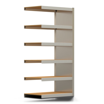 Archivregal mit Holzböden - Seitenwand - 6 Ebenen - 250 kg - 2.075 x 1.005 x 600 mm (HxBxT) - Anbauregal - verzinkt - Steckregal BERT Archivregal mit Holzböden - Seitenwand - 6 Ebenen - 250 kg - 2.075 x 1.005 x 600 mm (HxBxT) - Anbauregal - verzinkt - Steckregal BERT