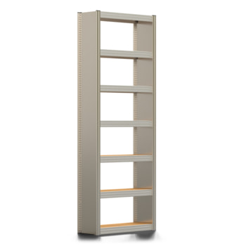 Archivregal mit Holzböden - Seitenwand - 7 Ebenen - 250 kg - 2.500 x 875 x 300 mm (HxBxT) - Grundregal - verzinkt - Steckregal BERT Archivregal mit Holzböden - Seitenwand - 7 Ebenen - 250 kg - 2.500 x 875 x 300 mm (HxBxT) - Grundregal - verzinkt - Steckregal BERT