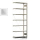 Büroregal mit Tiefenriegel - 150 kg - 2.325 x 1.005 x 300 mm - 7 Böden - 6 Ordnerebenen - Anbauregal - verzinkt - Steckregal BERT Büroregal mit Tiefenriegel - 150 kg - 2.325 x 1.005 x 300 mm - 7 Böden - 6 Ordnerebenen - Anbauregal - verzinkt - Steckregal BERT