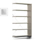 Büroregal mit Seitenwand - 150 kg - 2.000 x 1.285 x 300 mm - 6 Böden - 5 Ordnerebenen - Anbauregal - verzinkt - Steckregal BERT Büroregal mit Seitenwand - 150 kg - 2.000 x 1.285 x 300 mm - 6 Böden - 5 Ordnerebenen - Anbauregal - verzinkt - Steckregal BERT