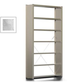 Büroregal mit Seitenwand - 150 kg - 2.325 x 1.285 x 300 mm - 7 Böden - 6 Ordnerebenen - Grundregal - verzinkt - Steckregal BERT Büroregal mit Seitenwand - 150 kg - 2.325 x 1.285 x 300 mm - 7 Böden - 6 Ordnerebenen - Grundregal - verzinkt - Steckregal BERT
