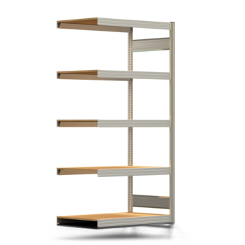 Fachbodenregal mit Tiefenriegel - 350 kg - 2.000 x 1.005 x 600 mm (HxBxT) - Anbauregal - verzinkt - 5 Holzböden - Lagerregal - Steckregal BERT Fachbodenregal mit Tiefenriegel - 350 kg - 2.000 x 1.005 x 600 mm (HxBxT) - Anbauregal - verzinkt - 5 Holzböden - Lagerregal - Steckregal BERT