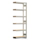 Fachbodenregal mit Tiefenriegel - 350 kg - 2.500 x 1.005 x 300 mm (HxBxT) - Anbauregal - verzinkt - 6 Holzböden - Lagerregal - Steckregal BERT Fachbodenregal mit Tiefenriegel - 350 kg - 2.500 x 1.005 x 300 mm (HxBxT) - Anbauregal - verzinkt - 6 Holzböden - Lagerregal - Steckregal BERT
