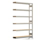 Fachbodenregal mit Tiefenriegel - 350 kg - 2.500 x 1.695 x 300 mm (HxBxT) - Anbauregal - verzinkt - 6 Holzböden - Lagerregal - Steckregal BERT Fachbodenregal mit Tiefenriegel - 350 kg - 2.500 x 1.695 x 300 mm (HxBxT) - Anbauregal - verzinkt - 6 Holzböden - Lagerregal - Steckregal BERT