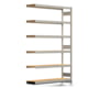 Fachbodenregal mit Tiefenriegel - 350 kg - 2.500 x 1.695 x 400 mm (HxBxT) - Anbauregal - verzinkt - 6 Holzböden - Lagerregal - Steckregal BERT Fachbodenregal mit Tiefenriegel - 350 kg - 2.500 x 1.695 x 400 mm (HxBxT) - Anbauregal - verzinkt - 6 Holzböden - Lagerregal - Steckregal BERT