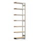 Fachbodenregal mit Tiefenriegel - 350 kg - 3.000 x 1.005 x 300 mm (HxBxT) - Anbauregal - verzinkt - 7 Holzböden - Lagerregal - Steckregal BERT Fachbodenregal mit Tiefenriegel - 350 kg - 3.000 x 1.005 x 300 mm (HxBxT) - Anbauregal - verzinkt - 7 Holzböden - Lagerregal - Steckregal BERT