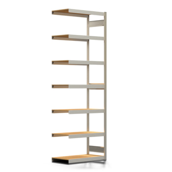 Fachbodenregal mit Tiefenriegel - 350 kg - 3.000 x 1.005 x 500 mm (HxBxT) - Anbauregal - verzinkt - 7 Holzböden - Lagerregal - Steckregal BERT Fachbodenregal mit Tiefenriegel - 350 kg - 3.000 x 1.005 x 500 mm (HxBxT) - Anbauregal - verzinkt - 7 Holzböden - Lagerregal - Steckregal BERT