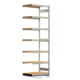Fachbodenregal mit Tiefenriegel - 350 kg - 3.000 x 1.005 x 600 mm (HxBxT) - Anbauregal - verzinkt - 7 Holzböden - Lagerregal - Steckregal BERT Fachbodenregal mit Tiefenriegel - 350 kg - 3.000 x 1.005 x 600 mm (HxBxT) - Anbauregal - verzinkt - 7 Holzböden - Lagerregal - Steckregal BERT