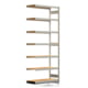 Fachbodenregal mit Tiefenriegel - 350 kg - 3.000 x 1.285 x 500 mm (HxBxT) - Anbauregal - verzinkt - 7 Holzböden - Lagerregal - Steckregal BERT Fachbodenregal mit Tiefenriegel - 350 kg - 3.000 x 1.285 x 500 mm (HxBxT) - Anbauregal - verzinkt - 7 Holzböden - Lagerregal - Steckregal BERT