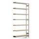 Fachbodenregal mit Tiefenriegel - 350 kg - 3.000 x 1.695 x 300 mm (HxBxT) - Anbauregal - verzinkt - 7 Holzböden - Lagerregal - Steckregal BERT Fachbodenregal mit Tiefenriegel - 350 kg - 3.000 x 1.695 x 300 mm (HxBxT) - Anbauregal - verzinkt - 7 Holzböden - Lagerregal - Steckregal BERT