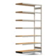 Fachbodenregal mit Tiefenriegel - 350 kg - 3.000 x 1.695 x 600 mm (HxBxT) - Anbauregal - verzinkt - 7 Holzböden - Lagerregal - Steckregal BERT Fachbodenregal mit Tiefenriegel - 350 kg - 3.000 x 1.695 x 600 mm (HxBxT) - Anbauregal - verzinkt - 7 Holzböden - Lagerregal - Steckregal BERT