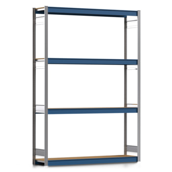 Weitspannregal EMIL - 2.500 x 1.750 x 400 mm (HxBxT) - Fachlast 400 kg - Holzböden - Lagerregal Weitspannregal EMIL - 2.500 x 1.750 x 400 mm (HxBxT) - Fachlast 400 kg - Holzböden - Lagerregal