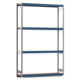 Weitspannregal EMIL - 3.000 x 2.010 x 400 mm (HxBxT) - Fachlast 400 kg - Holzböden - Lagerregal Weitspannregal EMIL - 3.000 x 2.010 x 400 mm (HxBxT) - Fachlast 400 kg - Holzböden - Lagerregal