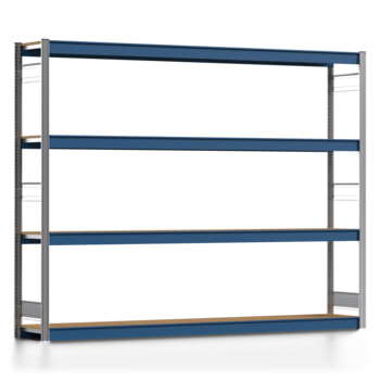 Weitspannregal EMIL - 2.000 x 2.570 x 400 mm (HxBxT) - Fachlast 400 kg - Holzböden - Lagerregal Weitspannregal EMIL - 2.000 x 2.570 x 400 mm (HxBxT) - Fachlast 400 kg - Holzböden - Lagerregal