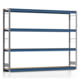 Weitspannregal EMIL - 2.000 x 2.570 x 400 mm (HxBxT) - Fachlast 400 kg - Holzböden - Lagerregal Weitspannregal EMIL - 2.000 x 2.570 x 400 mm (HxBxT) - Fachlast 400 kg - Holzböden - Lagerregal