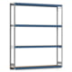 Weitspannregal EMIL - 3.000 x 2.570 x 400 mm (HxBxT) - Fachlast 400 kg - Holzböden - Lagerregal Weitspannregal EMIL - 3.000 x 2.570 x 400 mm (HxBxT) - Fachlast 400 kg - Holzböden - Lagerregal