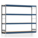 Weitspannregal EMIL - 2.000 x 2.570 x 600 mm (HxBxT) - Fachlast 400 kg - Holzböden - Lagerregal Weitspannregal EMIL - 2.000 x 2.570 x 600 mm (HxBxT) - Fachlast 400 kg - Holzböden - Lagerregal