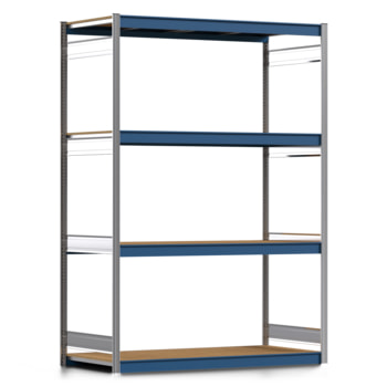 Weitspannregal EMIL - 2.500 x 1.750 x 800 mm (HxBxT) - Fachlast 400 kg - Holzböden - Lagerregal Weitspannregal EMIL - 2.500 x 1.750 x 800 mm (HxBxT) - Fachlast 400 kg - Holzböden - Lagerregal