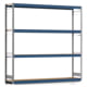 Weitspannregal EMIL - 2.500 x 2.570 x 500 mm (HxBxT) - Fachlast 400 kg - Holzböden - Lagerregal Weitspannregal EMIL - 2.500 x 2.570 x 500 mm (HxBxT) - Fachlast 400 kg - Holzböden - Lagerregal