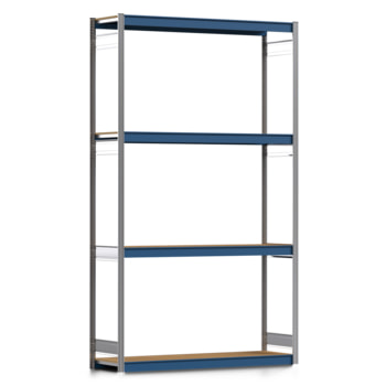 Weitspannregal EMIL - 3.000 x 1.750 x 500 mm (HxBxT) - Fachlast 400 kg - Holzböden - Lagerregal Weitspannregal EMIL - 3.000 x 1.750 x 500 mm (HxBxT) - Fachlast 400 kg - Holzböden - Lagerregal