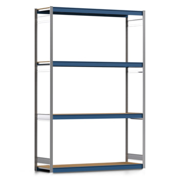 Weitspannregal EMIL - 3.000 x 2.010 x 600 mm (HxBxT) - Fachlast 400 kg - Holzböden - Lagerregal Weitspannregal EMIL - 3.000 x 2.010 x 600 mm (HxBxT) - Fachlast 400 kg - Holzböden - Lagerregal