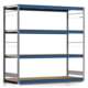 Weitspannregal EMIL - 2.000 x 2.010 x 800 mm (HxBxT) - Fachlast 400 kg - Holzböden - Lagerregal Weitspannregal EMIL - 2.000 x 2.010 x 800 mm (HxBxT) - Fachlast 400 kg - Holzböden - Lagerregal