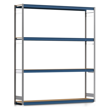 Weitspannregal EMIL - 3.000 x 2.570 x 500 mm (HxBxT) - Fachlast 400 kg - Holzböden - Lagerregal Weitspannregal EMIL - 3.000 x 2.570 x 500 mm (HxBxT) - Fachlast 400 kg - Holzböden - Lagerregal