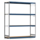 Weitspannregal EMIL - 3.000 x 2.570 x 800 mm (HxBxT) - Fachlast 400 kg - Holzböden - Lagerregal Weitspannregal EMIL - 3.000 x 2.570 x 800 mm (HxBxT) - Fachlast 400 kg - Holzböden - Lagerregal