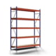 Weitspannregal EMMA - 3.000 x 2.700 x 600 mm (HxBxT) - Feldlast 7.500 kg - Holzböden - Schwerlastregal Weitspannregal EMMA - 3.000 x 2.700 x 600 mm (HxBxT) - Feldlast 7.500 kg - Holzböden - Schwerlastregal