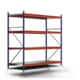 Weitspannregal EMMA - 2.500 x 2.700 x 1.000 mm (HxBxT) - Feldlast 7.500 kg - Stahlböden - Schwerlastregal Weitspannregal EMMA - 2.500 x 2.700 x 1.000 mm (HxBxT) - Feldlast 7.500 kg - Stahlböden - Schwerlastregal