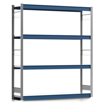 Weitspannregal EMIL - 2.000 x 1.750 x 400 mm (HxBxT) - Fachlast 400 kg - Stahlfachböden - Lagerregal Weitspannregal EMIL - 2.000 x 1.750 x 400 mm (HxBxT) - Fachlast 400 kg - Stahlfachböden - Lagerregal
