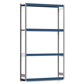 Weitspannregal EMIL - 3.000 x 1.750 x 400 mm (HxBxT) - Fachlast 400 kg - Stahlfachböden - Lagerregal Weitspannregal EMIL - 3.000 x 1.750 x 400 mm (HxBxT) - Fachlast 400 kg - Stahlfachböden - Lagerregal