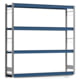 Weitspannregal EMIL - 2.000 x 2.010 x 400 mm (HxBxT) - Fachlast 400 kg - Stahlfachböden - Lagerregal Weitspannregal EMIL - 2.000 x 2.010 x 400 mm (HxBxT) - Fachlast 400 kg - Stahlfachböden - Lagerregal