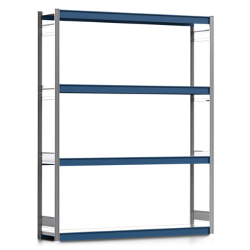 Weitspannregal EMIL - 2.500 x 2.010 x 400 mm (HxBxT) - Fachlast 400 kg - Stahlfachböden - Lagerregal Weitspannregal EMIL - 2.500 x 2.010 x 400 mm (HxBxT) - Fachlast 400 kg - Stahlfachböden - Lagerregal