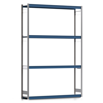 Weitspannregal EMIL - 3.000 x 2.010 x 400 mm (HxBxT) - Fachlast 400 kg - Stahlfachböden - Lagerregal Weitspannregal EMIL - 3.000 x 2.010 x 400 mm (HxBxT) - Fachlast 400 kg - Stahlfachböden - Lagerregal
