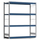 Weitspannregal EMIL - 2.000 x 1.750 x 600 mm (HxBxT) - Fachlast 400 kg - Stahlfachböden - Lagerregal Weitspannregal EMIL - 2.000 x 1.750 x 600 mm (HxBxT) - Fachlast 400 kg - Stahlfachböden - Lagerregal