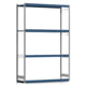 Weitspannregal EMIL - 3.000 x 2.010 x 600 mm (HxBxT) - Fachlast 400 kg - Stahlfachböden - Lagerregal Weitspannregal EMIL - 3.000 x 2.010 x 600 mm (HxBxT) - Fachlast 400 kg - Stahlfachböden - Lagerregal