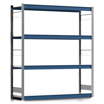 Weitspannregal EMIL - 2.000 x 1.750 x 500 mm (HxBxT) - Fachlast 400 kg - Stahlfachböden - Lagerregal Weitspannregal EMIL - 2.000 x 1.750 x 500 mm (HxBxT) - Fachlast 400 kg - Stahlfachböden - Lagerregal
