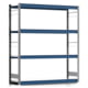 Weitspannregal EMIL - 2.000 x 1.750 x 500 mm (HxBxT) - Fachlast 400 kg - Stahlfachböden - Lagerregal Weitspannregal EMIL - 2.000 x 1.750 x 500 mm (HxBxT) - Fachlast 400 kg - Stahlfachböden - Lagerregal