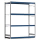 Weitspannregal EMIL - 2.500 x 2.010 x 800 mm (HxBxT) - Fachlast 400 kg - Stahlfachböden - Lagerregal Weitspannregal EMIL - 2.500 x 2.010 x 800 mm (HxBxT) - Fachlast 400 kg - Stahlfachböden - Lagerregal