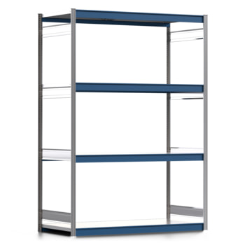 Weitspannregal EMIL - 2.500 x 1.750 x 800 mm (HxBxT) - Fachlast 400 kg - Stahlfachböden - Lagerregal Weitspannregal EMIL - 2.500 x 1.750 x 800 mm (HxBxT) - Fachlast 400 kg - Stahlfachböden - Lagerregal